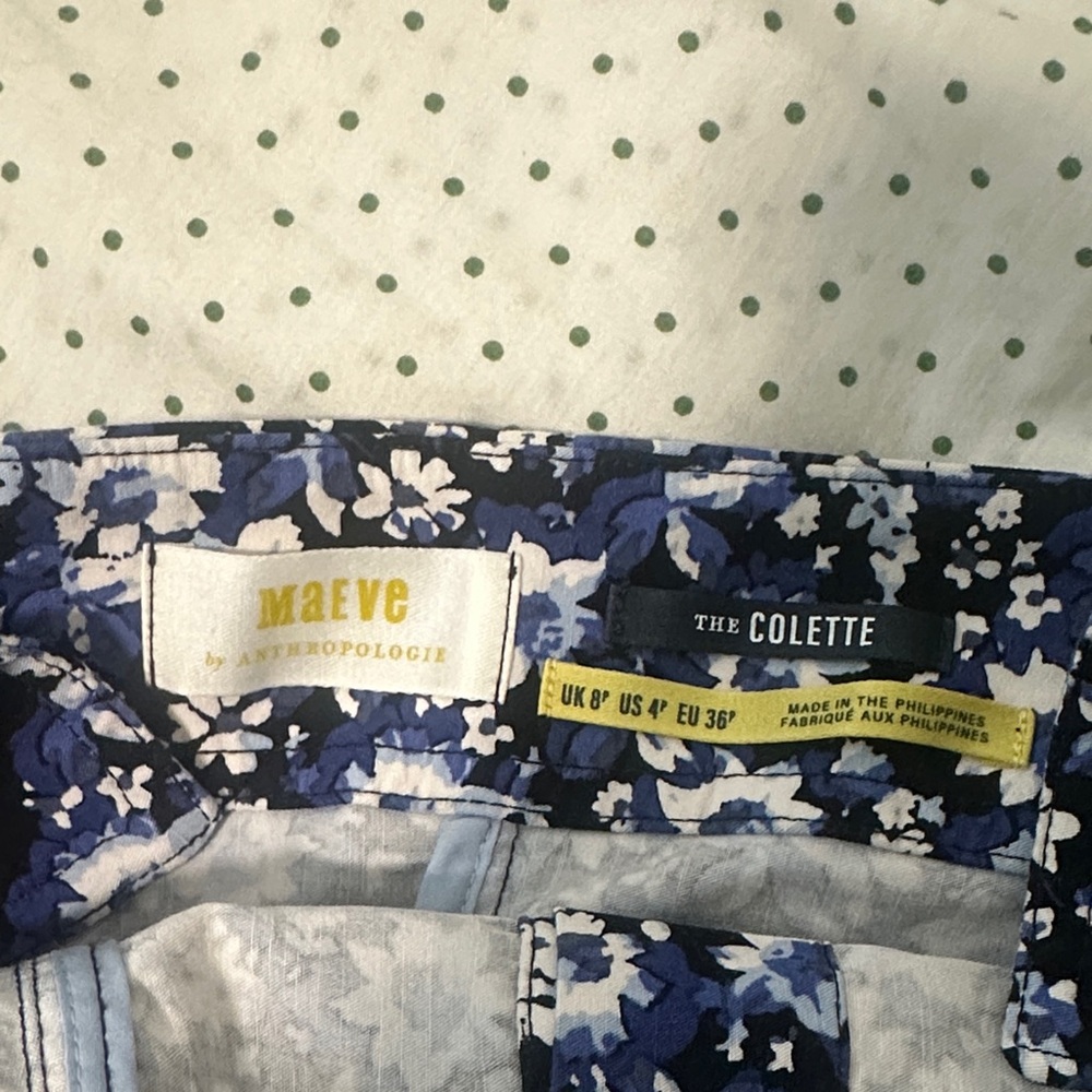 Maeve by Anthropologie Blue Floral Jumper